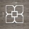 Ekena Millwork Small Olivia Decorative Fretwork Wall Panels in Architectural Grade PVC, 11 3/8"W x 11 3/8"H x 3/8"T WALP12X12OLV - alternate 3